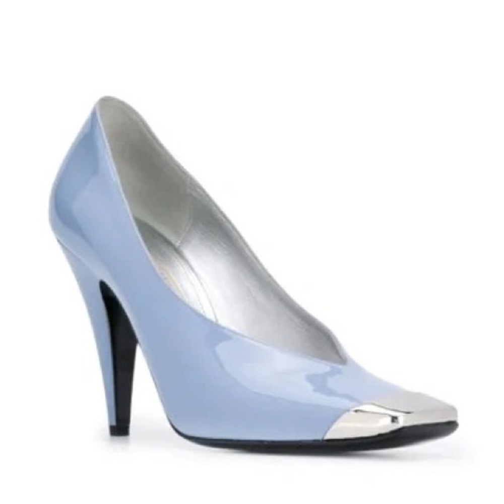 Emilio Pucci | Square Toe Pumps Silver Cap Size 37